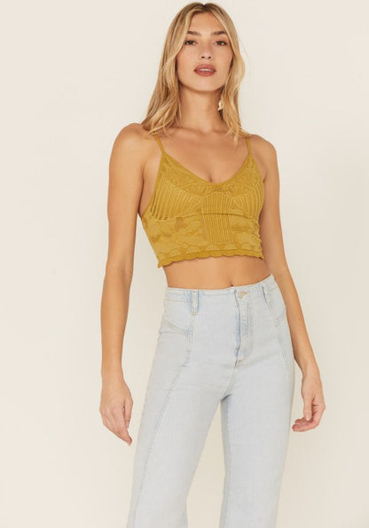 Seamless Jacquard Bralette