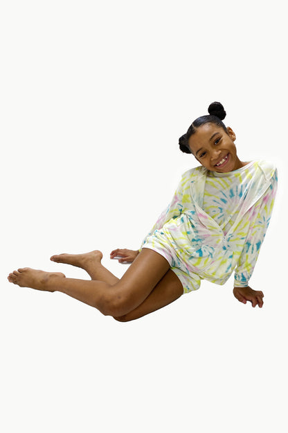 Lounge Set Hoodie and Short Solid Black image 7
