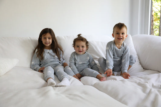 Kid's Heather Grey Star Lounge Set image 0
