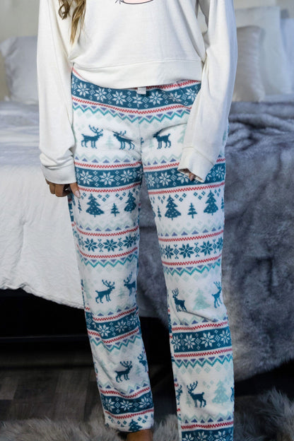 Women's Pajamas Santa Dog Green image 6