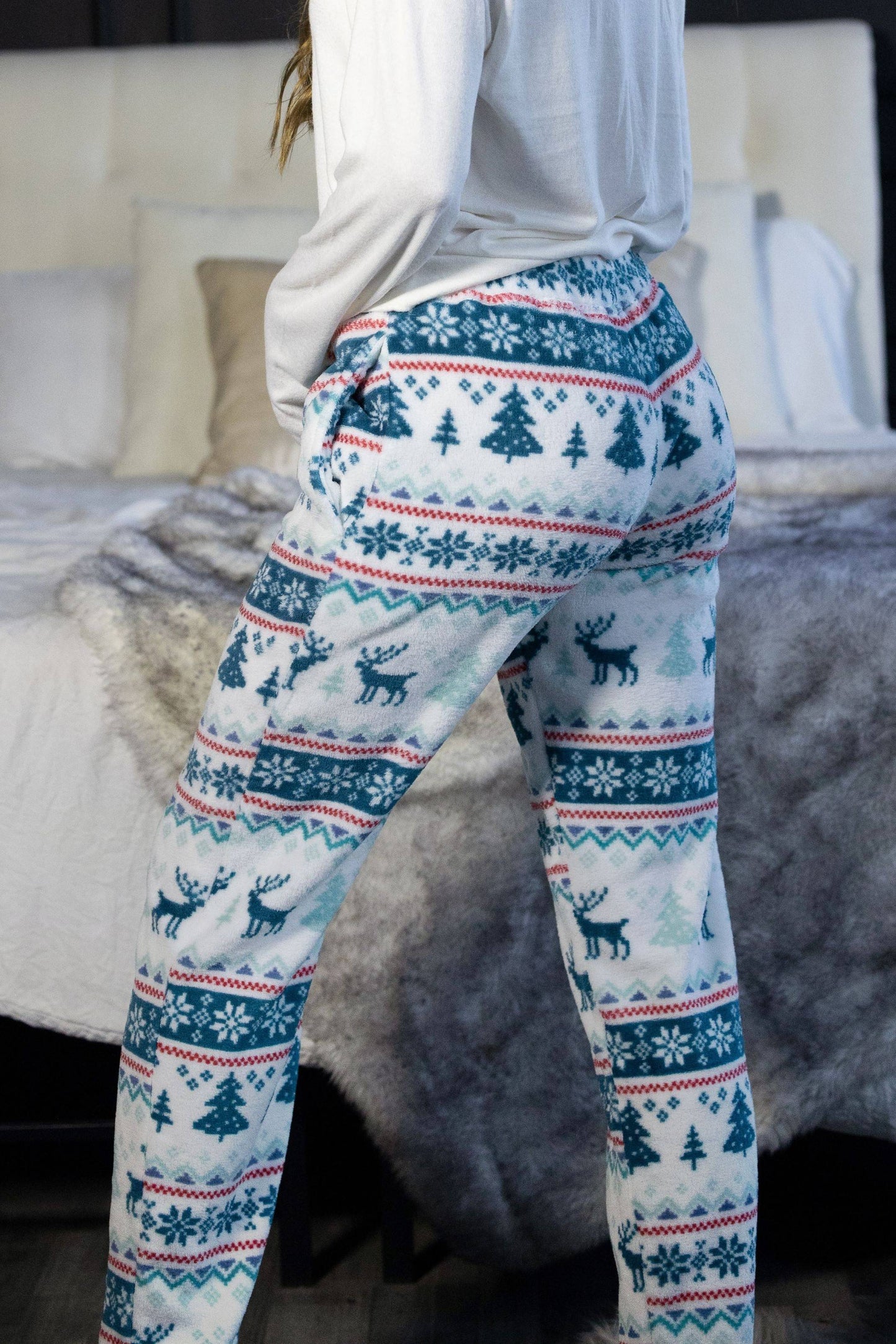 Women's Pajamas Santa Dog Green image 7