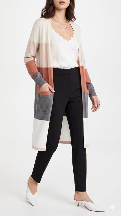 Women's Lounge Long Pocket Cardigan