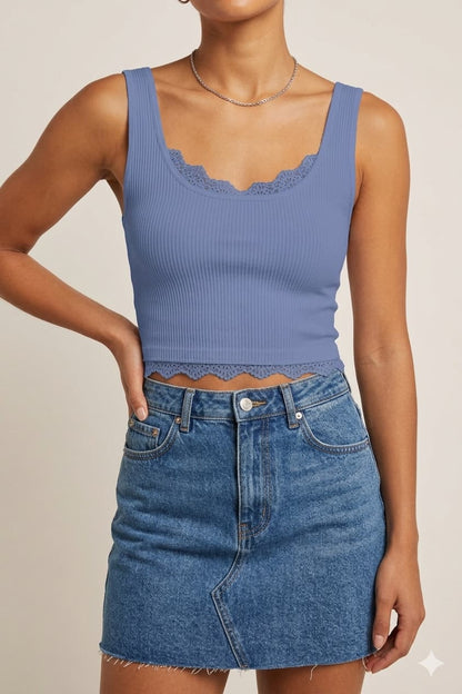 Women's Seamless Lace Scalloped Bra
